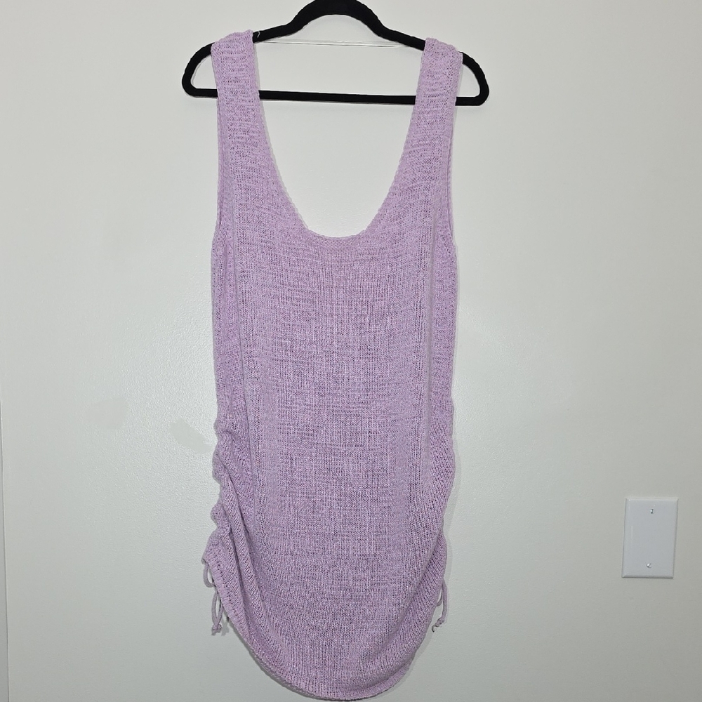 Lavender Backless Knit Dress